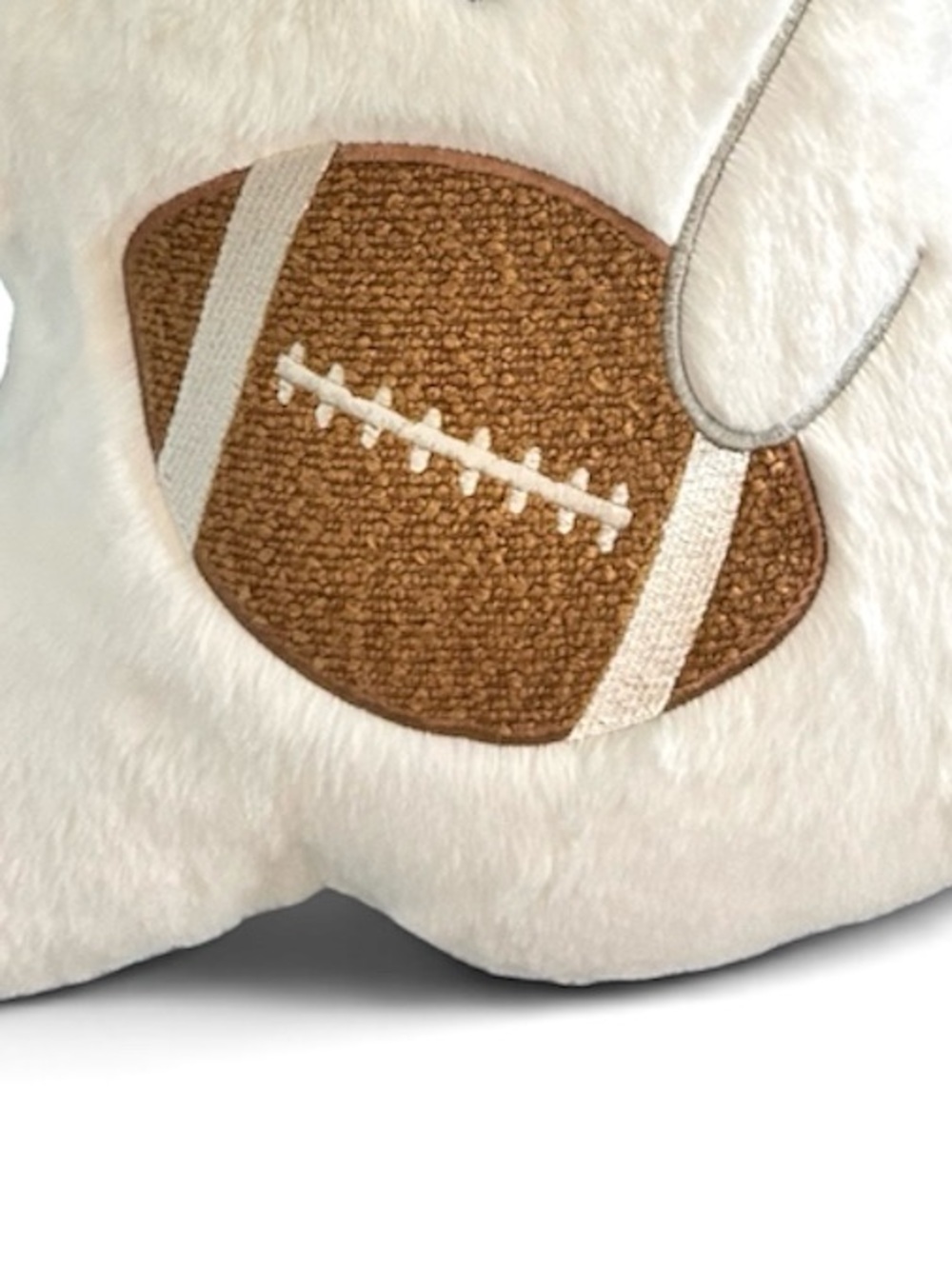 Martha Stewart Ghost Shaped Pillow with Football and Beanie Soft Plushie NWT - Picture 5 of 5